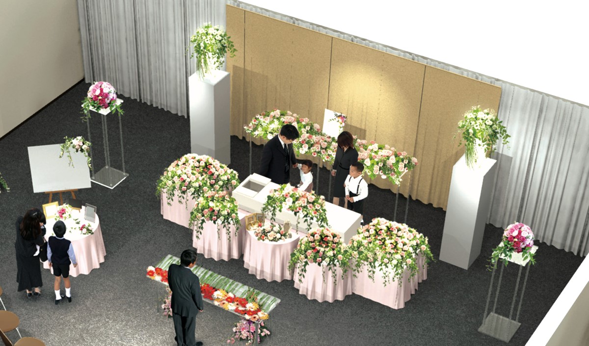 葬儀-花祭壇